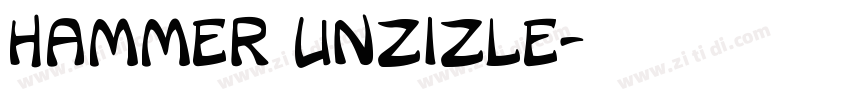 Hammer unzizle字体转换